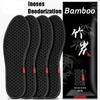 Bamboo Charcoal Deodorant Insoles Mesh Breathable Absorb-Sweat Shoe Pads Men Running Sport Insert Light Weight Insole Brioche