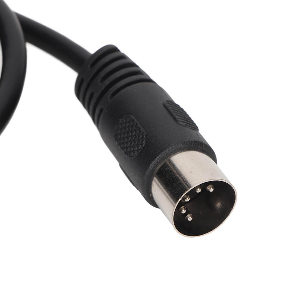 High Accuracy DIN 5 Pin Male to 2 DIN 5 Pin Female Cable Y Splitter Cable Audio Signal Routing