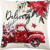 New Christmas Pillowcase Bedroom Sofa Decoration Cushion Bed Backrest Festive Decoration