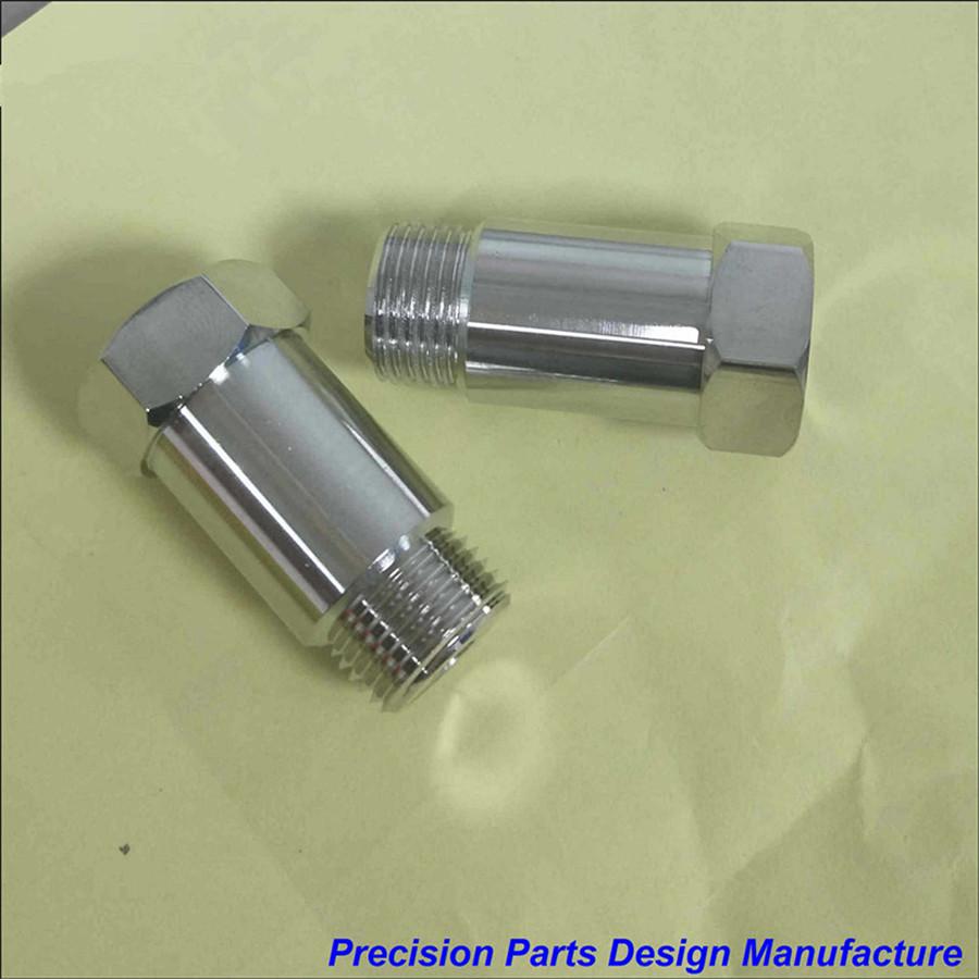 Универсальный никелированный прямой удлинитель-проставка датчика кислорода O2 для устранения ошибки CEL - M18 x 1.5 (2 шт.)