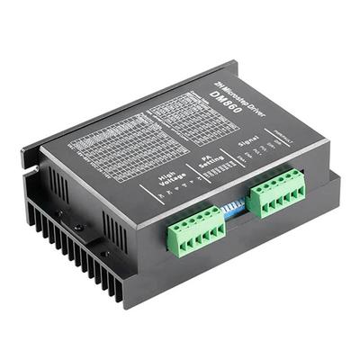 DM860H DM860 Драйвер шагового двигателя 0-200 кГц 2-фазный контроллер шагового двигателя AC 18-80 В или DC 24-110 В Подходит для шагового двигателя Nema34