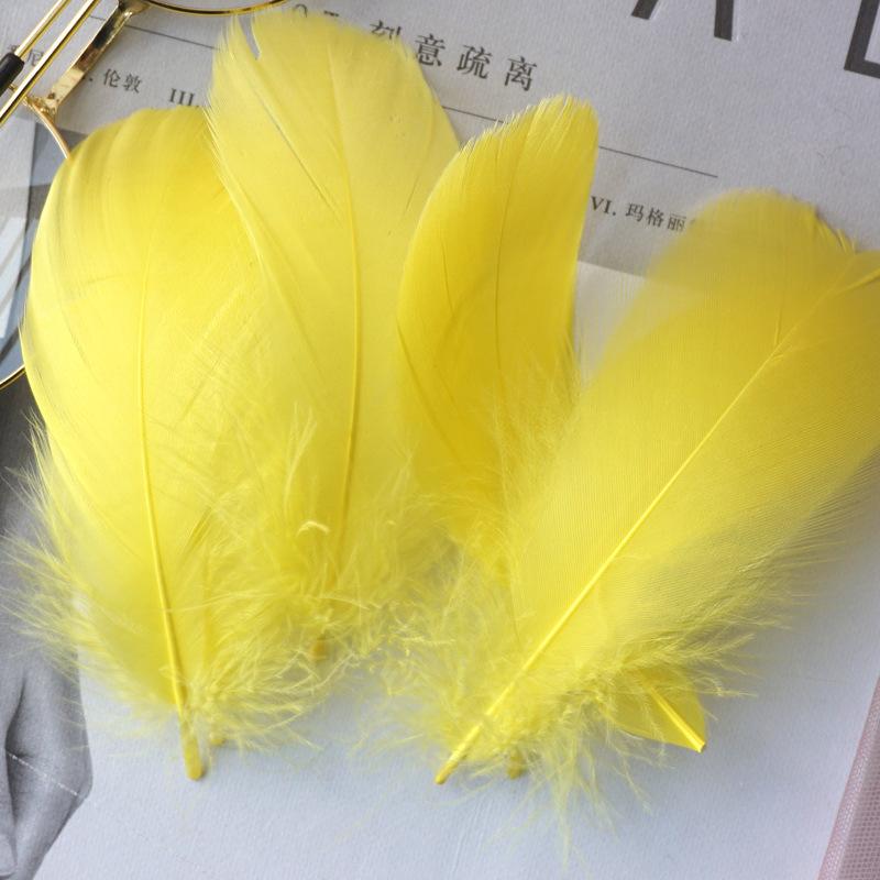 Natural Goose Feathers Plumes 4-8cm 8-12cm Swan Feather Plume for Home Decoration Craft DIY Wedding Jewelry Accessories 100pc
