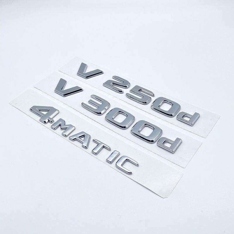 2017 буквы V250d V300d NIGHT EDITION ABS эмблема для Mercedes Benz V Class W447 автомобильный значок на крыле багажника заводская табличка с логотипом