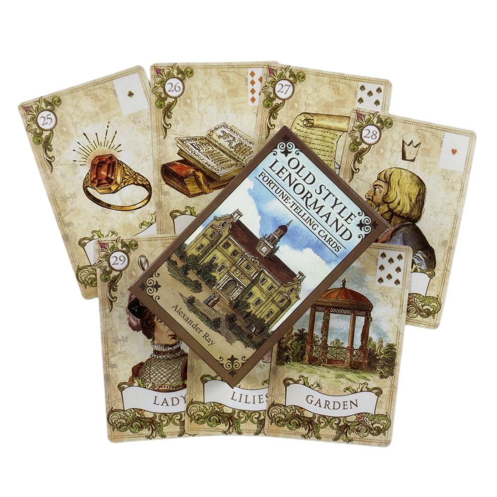 Old Style Lenormand Fortune-Telling Cards A 38 English Fate Divination Deck Borad Games