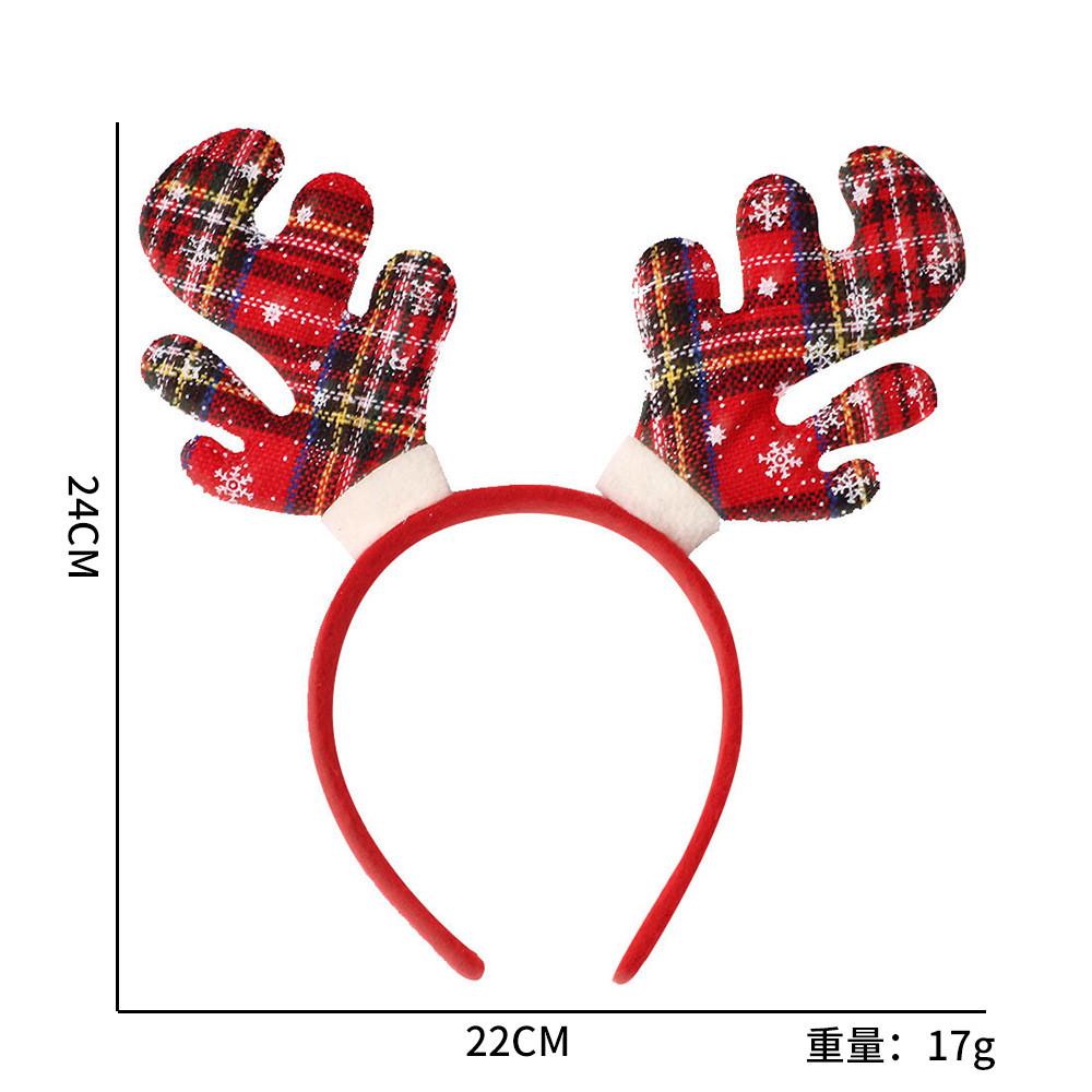 Игривые рождественские ободки с красочными оленьими рогами для праздничных нарядов вечеринки