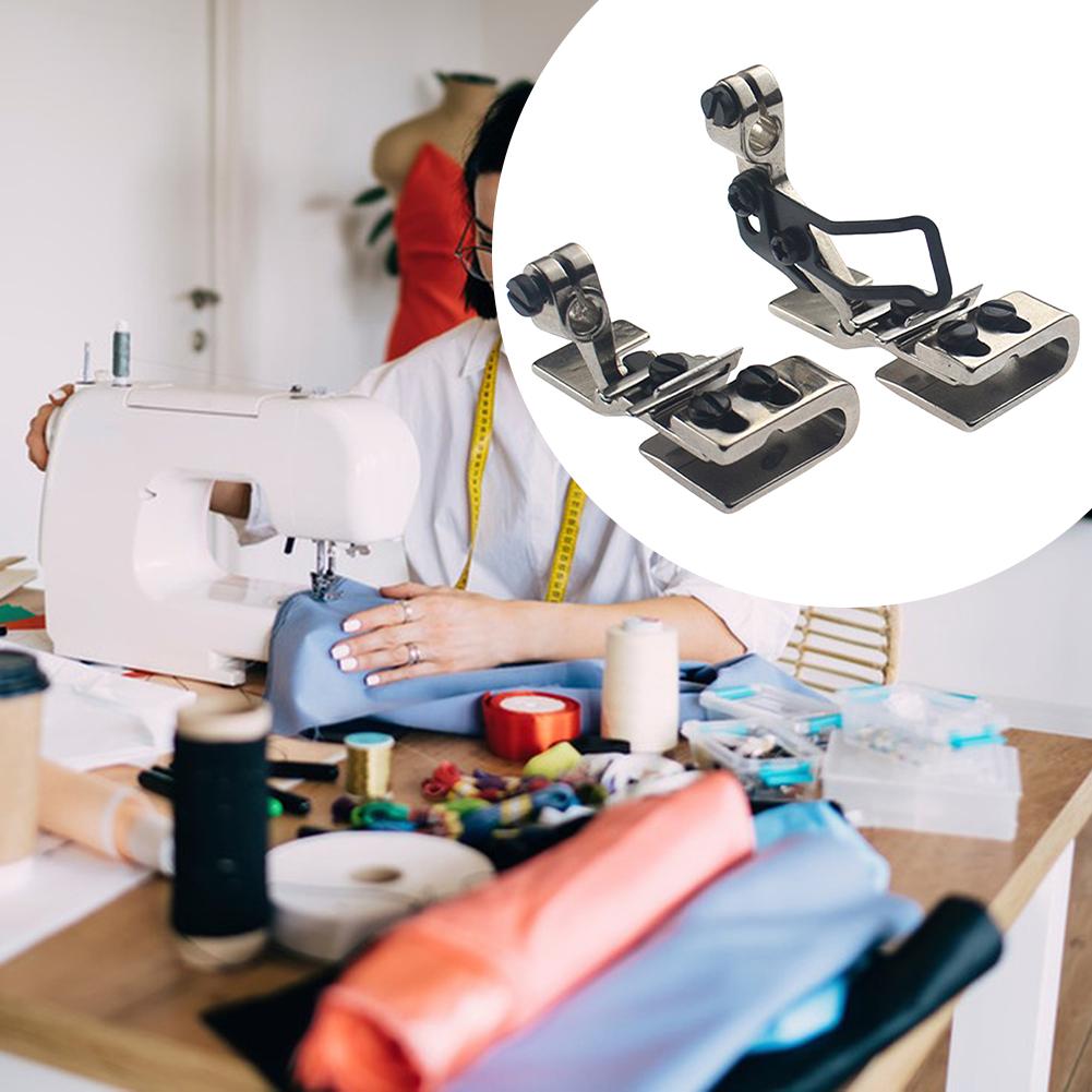 Металлическая лапка оверлока, Четырехниточная лапка для подрубки, Детали швейной машины, Аксессуары для портативной швейной машины