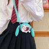 Кошелек-монетница Hatsune Miku Сумка через плечо Мультяшная Кавайная 14см Сумка для наушников Плюшевая Сумка для боли Сумка через плечо Брелок девочка Подарок