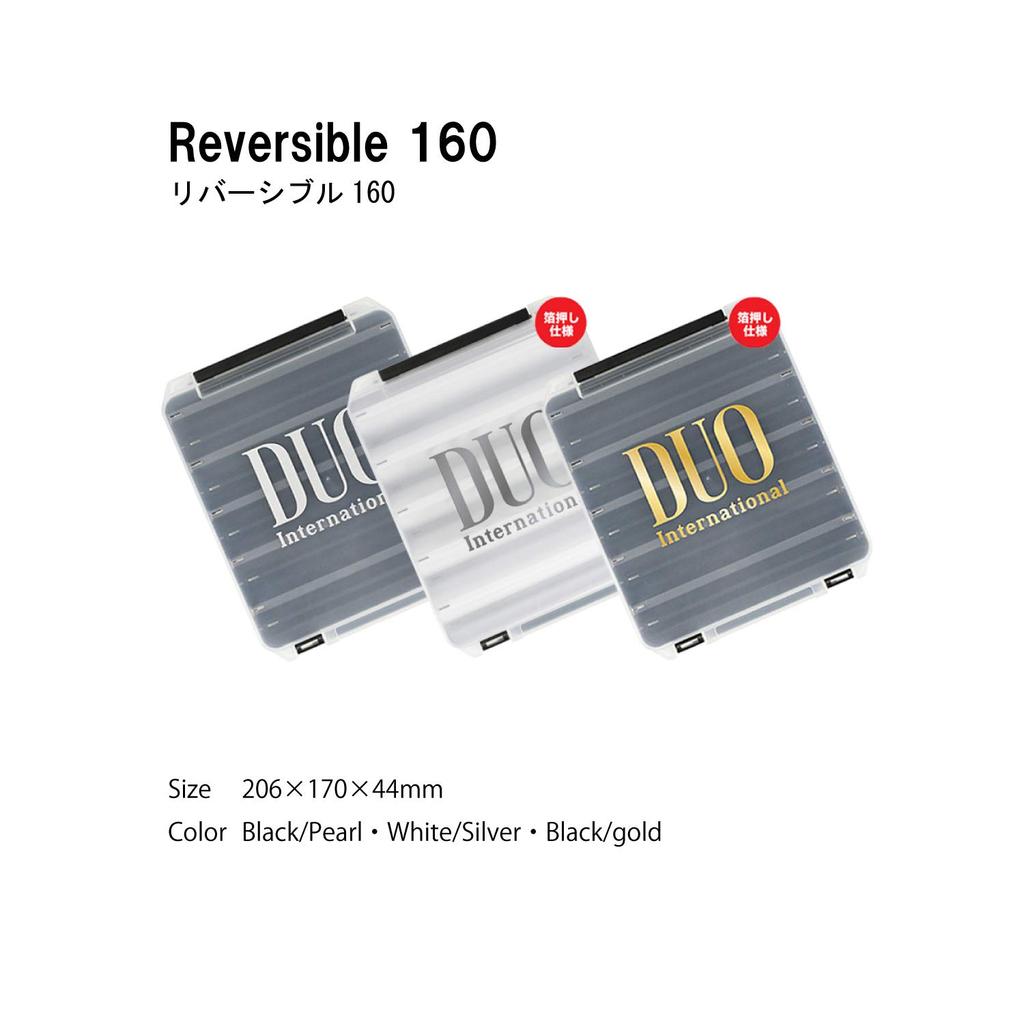 Duo Duo Чехол для приманок Двусторонний 160 Жемчужная фольга 206x170x44мм Черный/Золотой