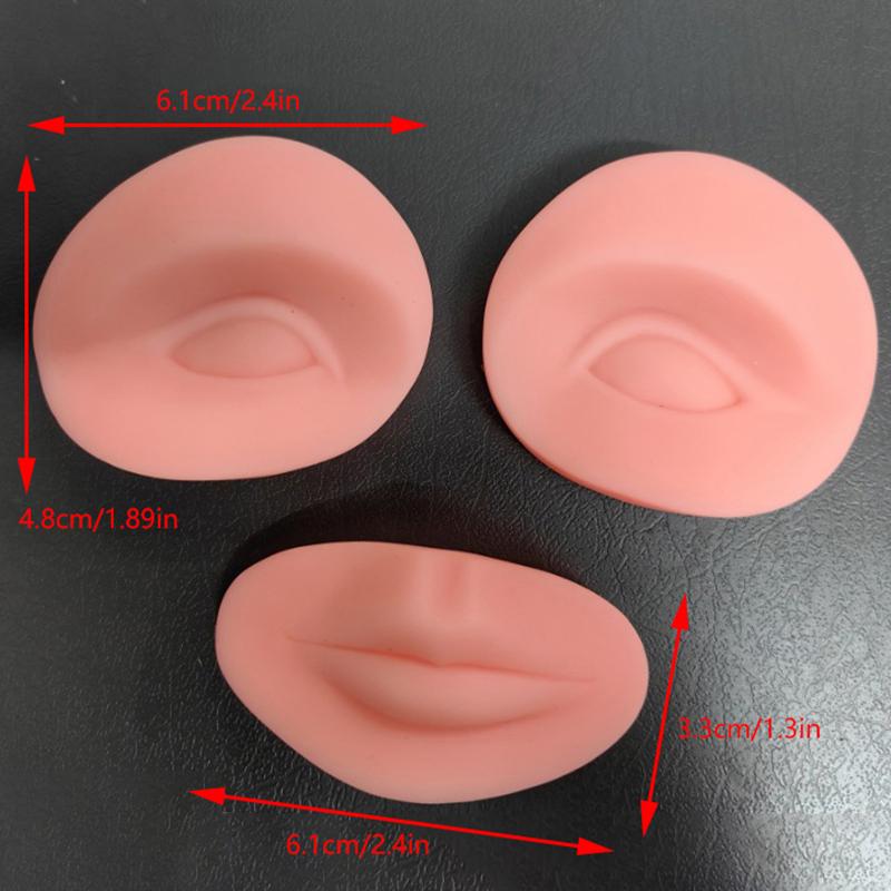 Твердый силиконовый микроблейдинг 5D тату бровей практика кожи новичка бионический брови ресницы макияж глаз косметический инструмент