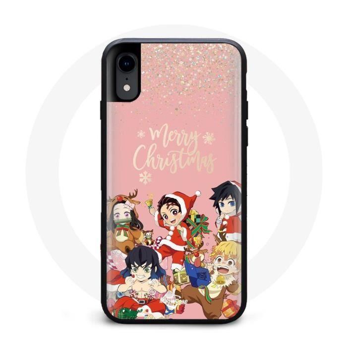 Coque pour Iphone XS - MANIACASE - Demon Slayer - Noir - Plastique - Résine