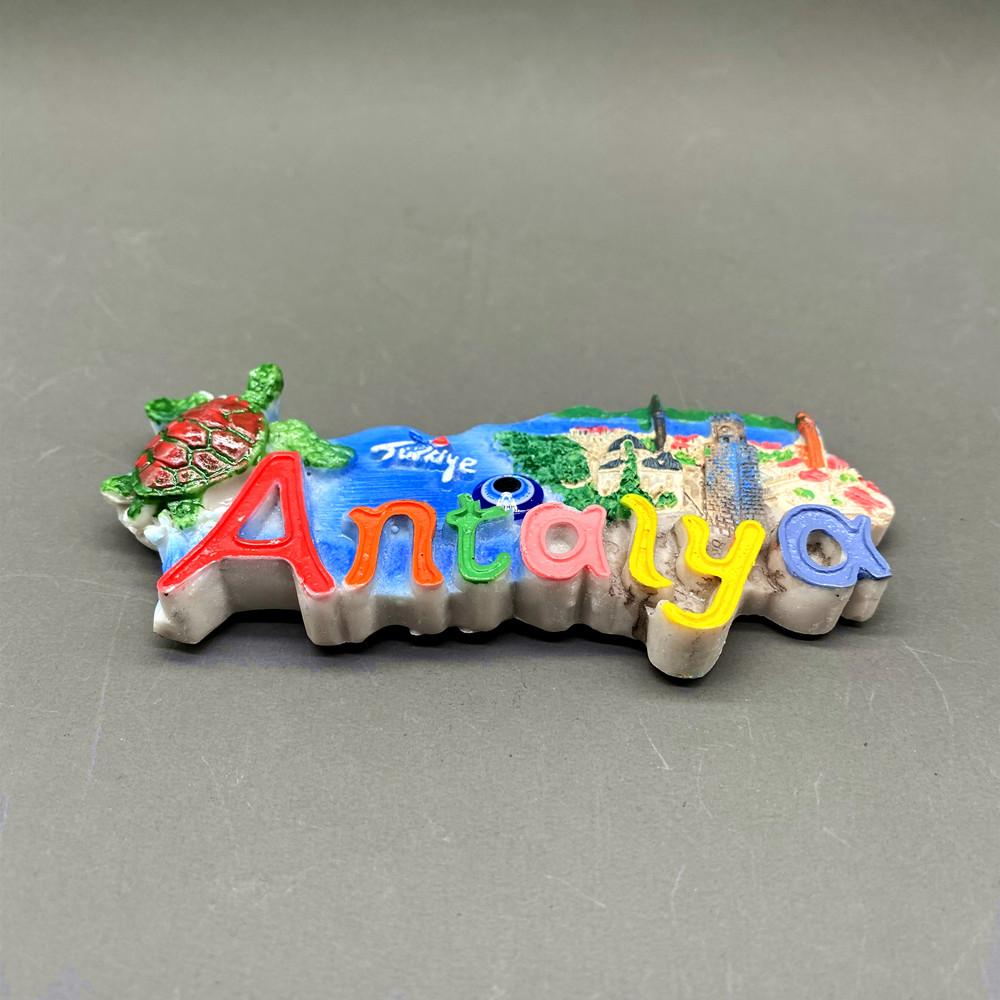 Турция Магнит на холодильник Сувенир Анталья Магнитный Туристический Сувенир Декоративный Магнит для Холодильника 3D Смола Расписанная Ручная работа