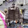 Женская короткая пуховая куртка Осень/Зима 2024 с воротником-стойкой и трикотажными манжетами в рубчик - Маленький размер, Теплый белый утиный пух