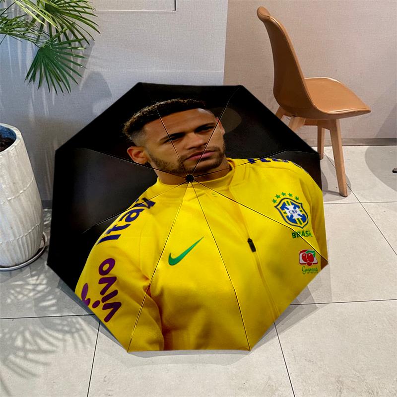 Зонт N-Neymar с Автоматическим Открытием/Закрытием и Усиленной Конструкцией на 8 Спиц, Компактный Дорожный Зонт, Подходящий для Улицы