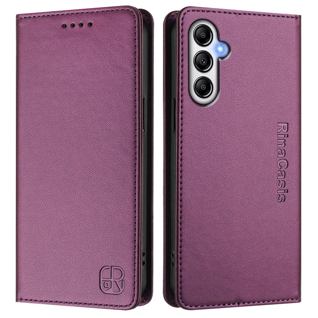 For Samsung Galaxy A34 5G Leather Case RINACASIS RC01 Phone Cover with RFID Blocking Wallet Stand