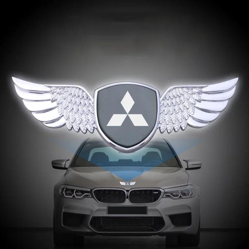 Наклейки на кузов автомобиля Эмблема Крылья Значок для Mitsubishi Lancer 9 10 ASX L200 Colt Pajero Outlander Eclipse Mirage Автоаксессуары