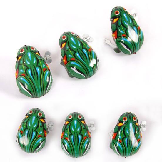 1/4 шт. заводная игрушка в виде животного ностальгическая винтажная детская взрослая заводная пружина металлическая прыгающая лягушка петух крыса кролик игрушка сувениры для вечеринки