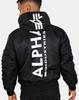 Winter Jacket Alpha Industries MA-1 ZH Back Print (128113) Black/white