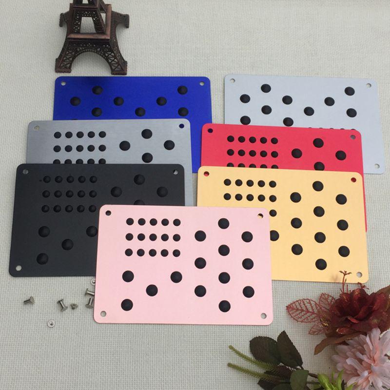 Универсальный алюминиевый автомобильный напольный коврик, нескользящая пяточная пластина, подставка для ног, педаль