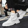Fashion 2024 Hot High Top Men's Fashion Boots Casual Leather Sneakers Thick-soled Sneakers Men Chunky Shoes Comfort Platform Boots Men