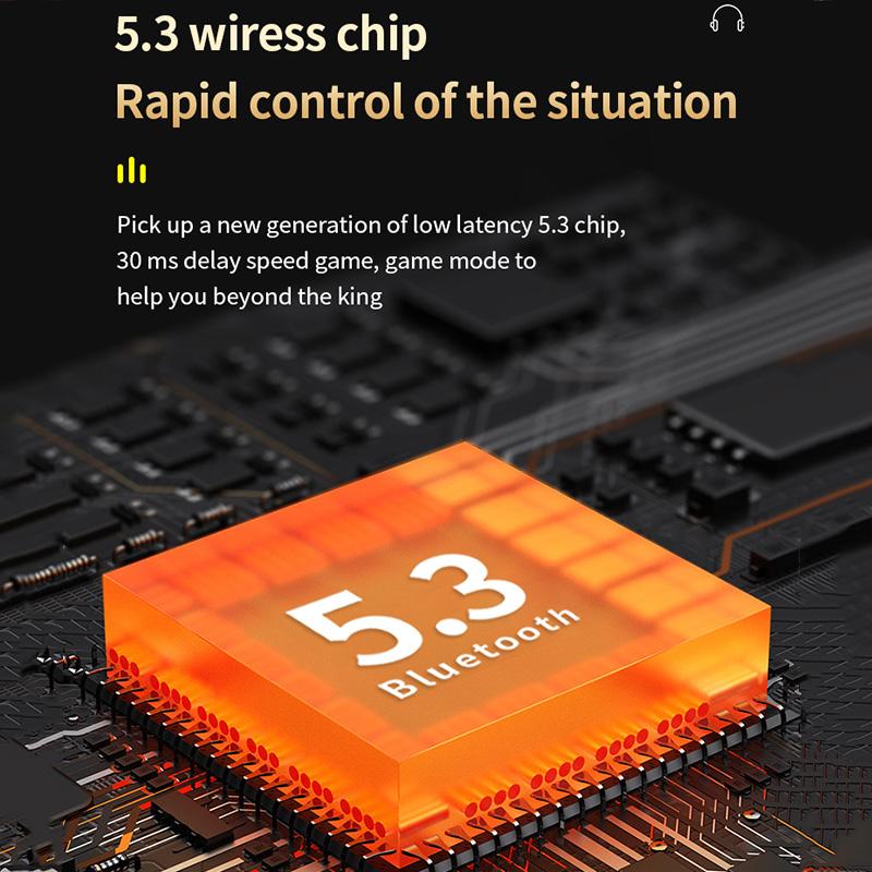 Наушники Bluetooth 5.3 Цифровой дисплей Беспроводные наушники с шумоподавлением Наушники Высококачественный стереозвук с микрофоном