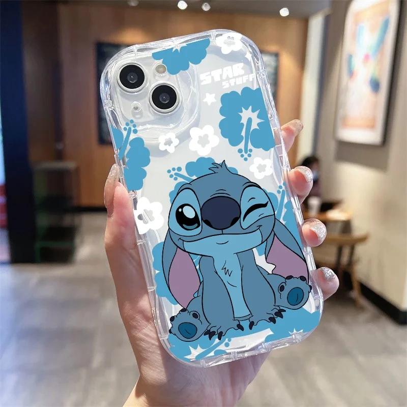 Чехол для телефона Stitch Angel Baby для Samsung Galaxy S25 S24 S23 S22 FE Plus Ultra A15 A16 A25 A55 A35 A54 A14 A34 A07 A17, мягкий чехол