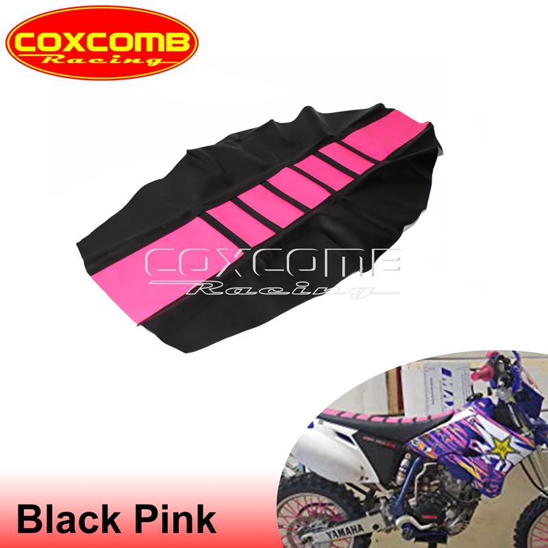 Custom MX Seat Cover Ribbed Motocross Racing Seat Pad For Suzuki Yamaha Gas Gas Kawasaki KLX KXF EXC RM RMZ DRM WR YZ 125 450