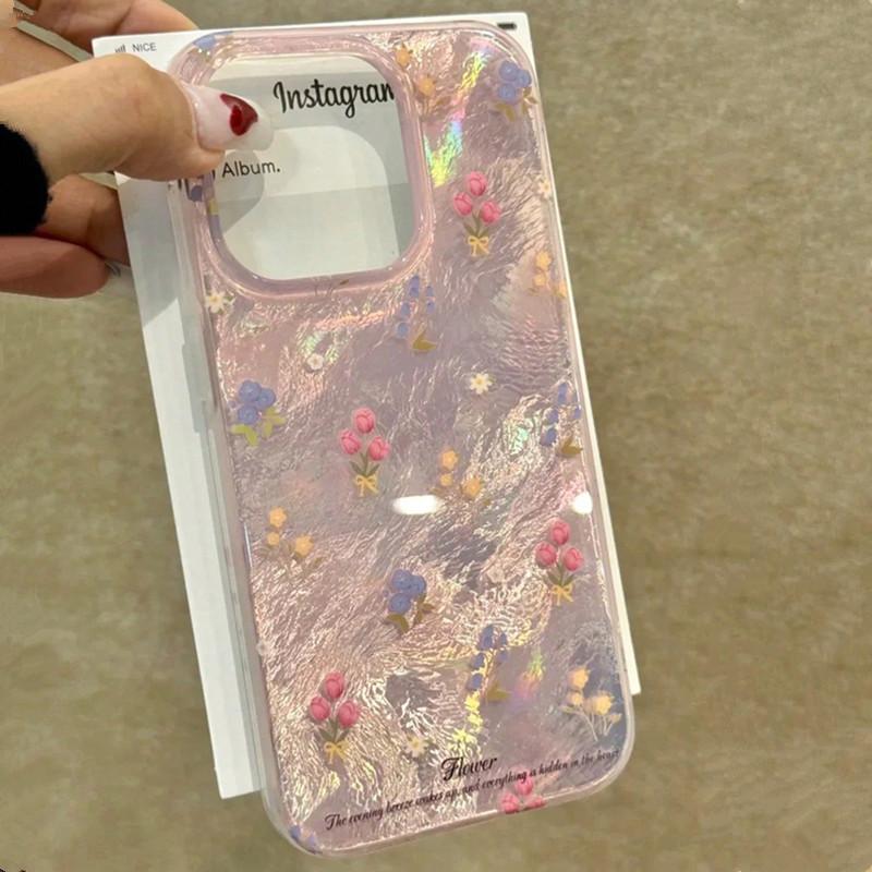 Прекрасный розовый цветочный модный вихревой узор чехол для телефона для iPhone 16 15 14 13 12 11 Pro Max XS XR X 7 8 Plus силиконовый мягкий чехол