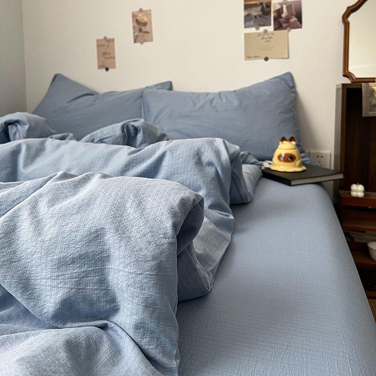 G5Zins Супермягкий двухслойный муслиновый комплект постельного белья - Пододеяльник и простыня - Для всех сезонов, Идеально для общежитий.