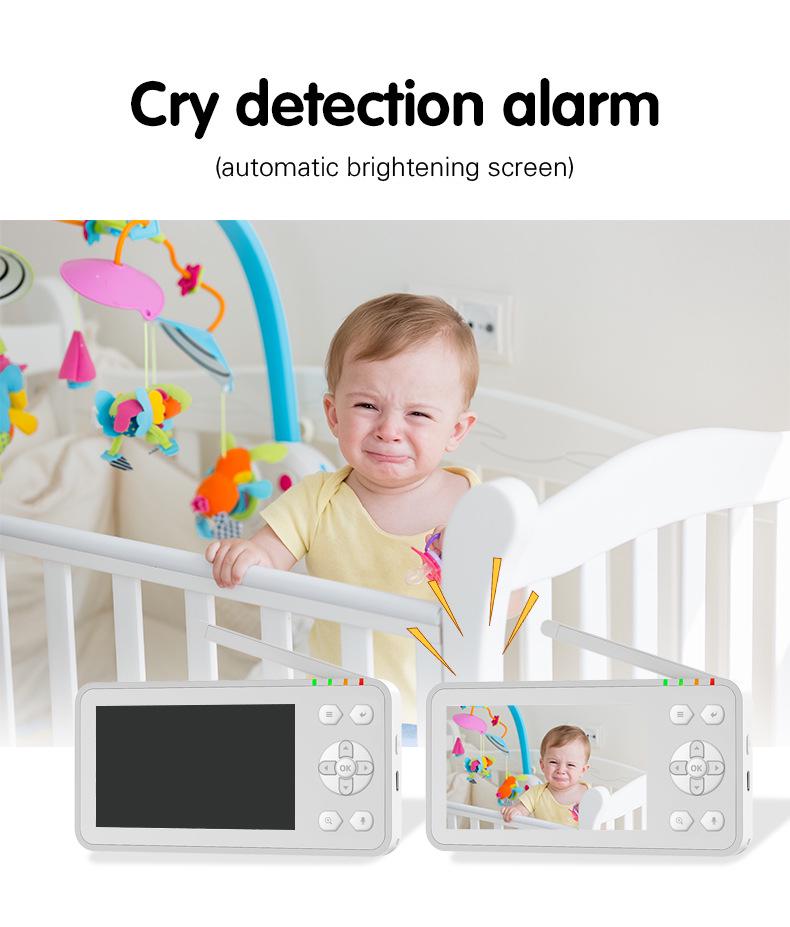 4.5" 1080P Baby Monitor with Mobile App & Two-Way Intercom