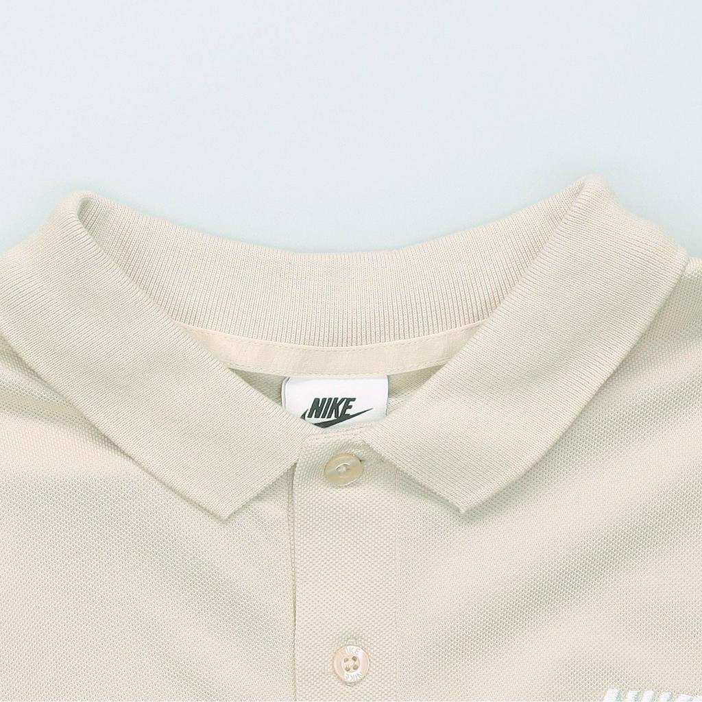 Nike Polo Shirts Men's Beige Polo Collar Moderate Straight Fit DV9708-138