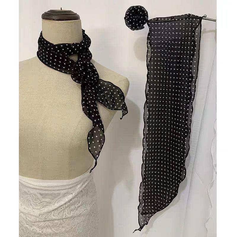 Elegant Leopard Print Silk Scarf Women DIY Tie Method Luxury Print Detachable Flower Headscarf Girls Fashion Ribbon Rose Scarf