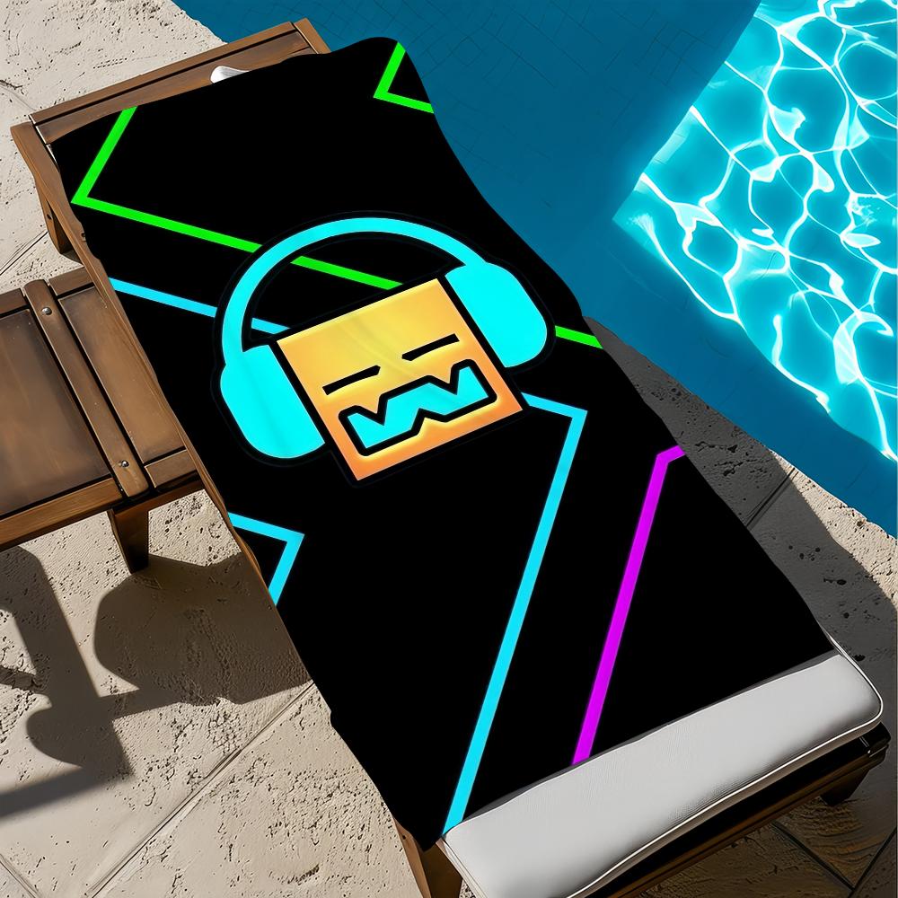 G-geometry Игровое Полотенце Пляжное Быстросохнущее Мягкое D-dash Бассейные Полотенца Подарок для Путешествий Спортзала Душа Кемпинга