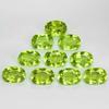 Natural Oval Shape Calibrated Green Peridot Faceted Loose Gemstone Lot For Jewelry Making Stone