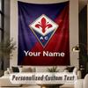 Custom Text Tapestry Fiorentina FC Print Wall Tapestry Indoor Living Room Wall Decor