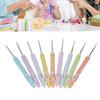 9pcs Aluminum Crochet Hooks Professional Portable Ergonomic Crochet Needles for Knitting Craft Yarn