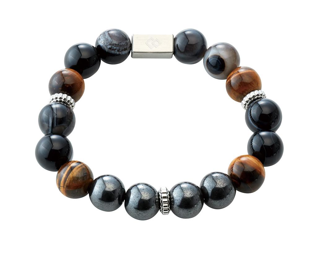 Colantotte Official Limited Edition Magnetic Accessory Loop EN Tiger Eye X Tiger's Eye, Large
