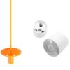 Golf Flagstick and Cup Fiberglass Stick Golf Pole and Cup Portable Golf Pin and Cup Set for Outdoor Training Practice Yard Lawn