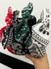 1 женская весенняя новая винтажная повязка на голову с принтом и бантом для фото, повязка на голову с эффектом потертости, головной убор