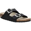 Birkenstock Аризона Нескользящие износостойкие низкие детские сандалии Черные Детские 1029844
