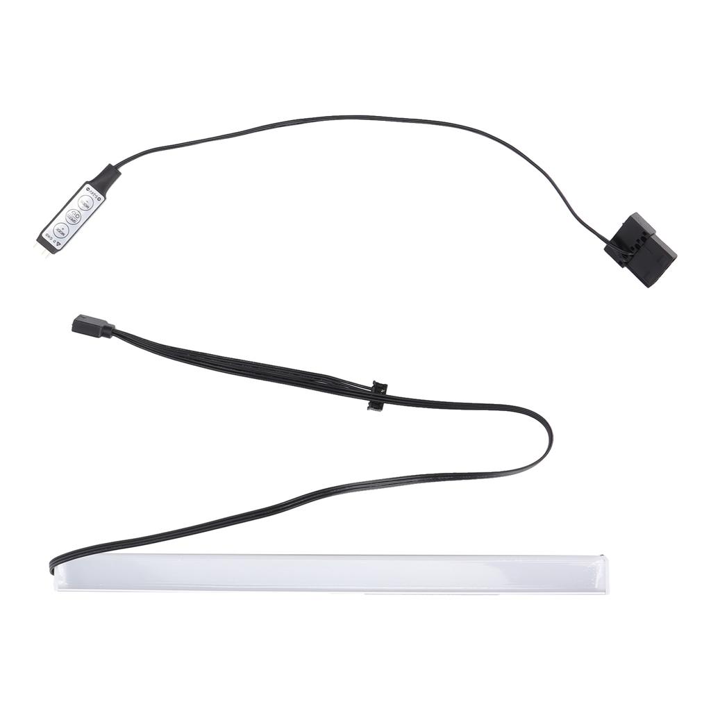 Светодиодная лампа-трубка 5В, цветная, акриловая, магнитная, 3-контактная ленточная лампа с ручным контроллером для компьютерного корпуса 35 см