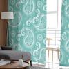 Шифоновые Тюлевые шторы с рисунком пейсли для гостиной, кухни, спальни, прозрачная вуаль, пряжа, обработка окон
