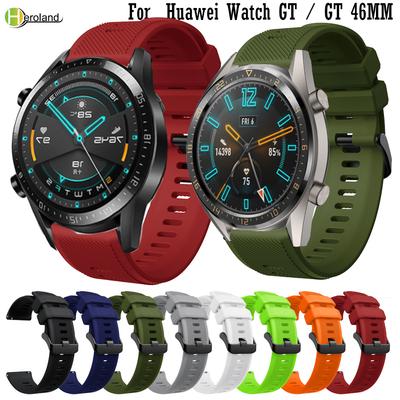 Браслет Ремешок Для Huawei Watch GT1 GT 2 3 4 46мм Смарт-часы Силикон 22ММ Ремешок Для Huawei Watch 4 3 2 pro ремешок
