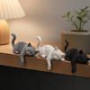 3D-печатная фигурка спящего кота Креативные декоративные статуэтки кошек Украшения для стола Использование на рабочем столе
