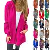 Womens  Jackets Fall Casual Windbreaker Coats Jacket Outerwear With Pockets Long Sleeve Coat Casual Jacket