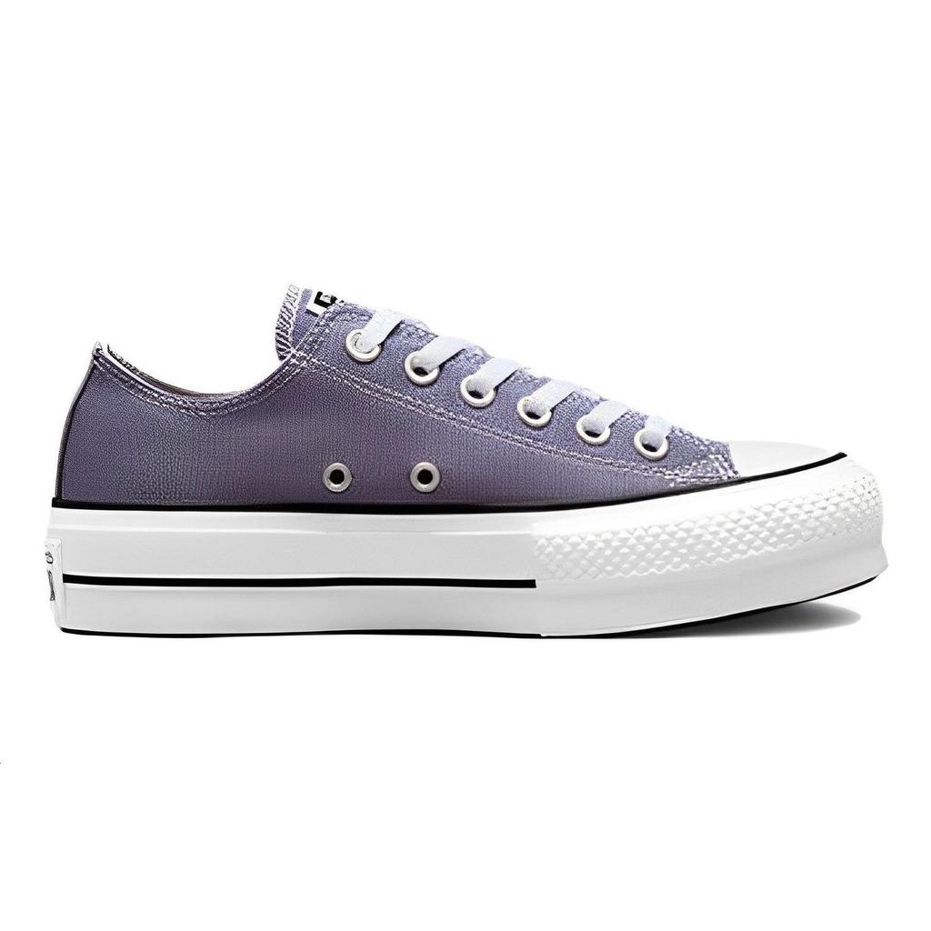 Converse Кеды унисекс Chuck Taylor All Star Lift Platform Low Slate Lilac Фиолетовый Белый Черный A06179C