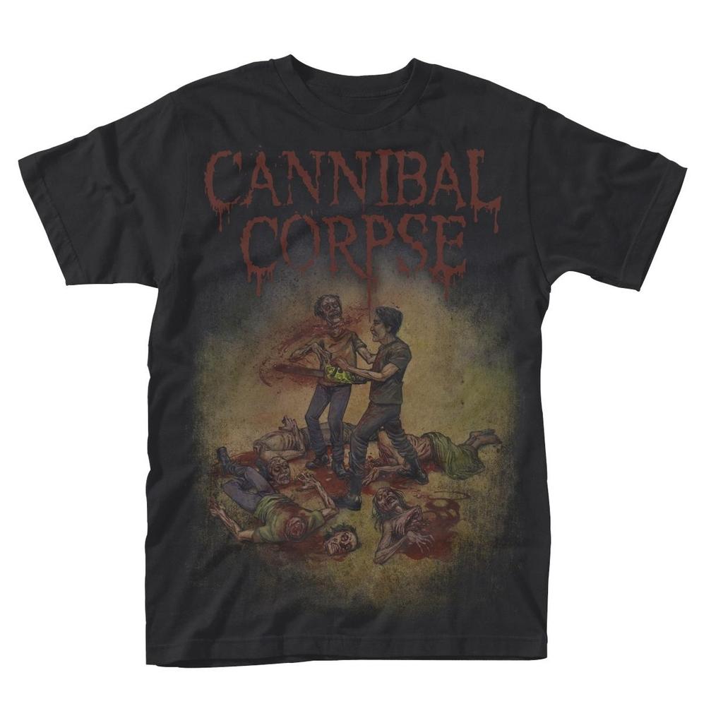 Футболка унисекс для взрослых «Cannibal Corpse» с бензопилой