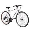 Велосипед для кросса 700x25c Shimano 6-скоростной, сверхлегкая рама из высокоуглеродистой стали, цветной обод, плоская ручка для начинающих, передние и задние тормоза V-Brake для поездок на работу