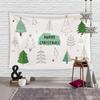 Home Decor Christmas Tapestry Christmas Tree Christmas Print Decoration Wall Hanging Bedroom Living Room Background Fabric