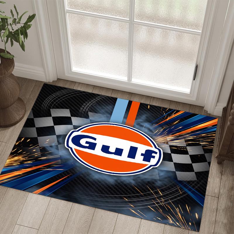 Gulf Design Crystal Velvet Carpet Cozy Non?Slip Printed Rug For Bedroom Living Room Entrance
