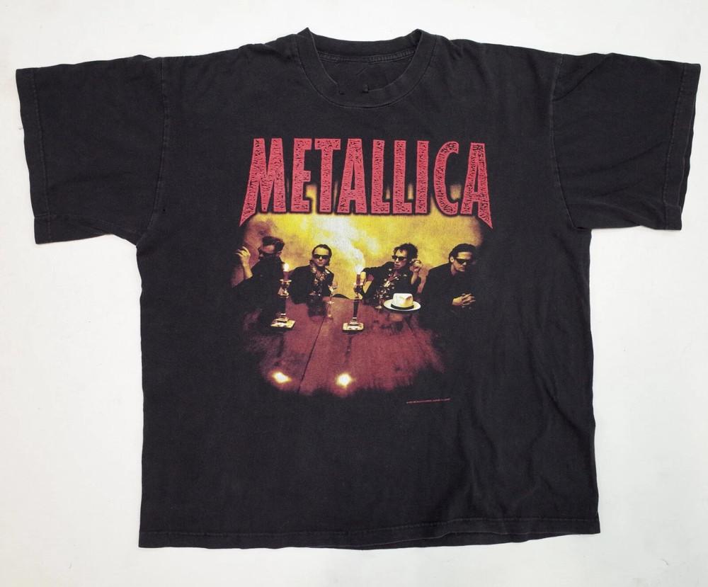 Metallica Load Tour 1996 Репринт Винтажный Стиль Хэви-метал S-4XL Унисекс Футболка